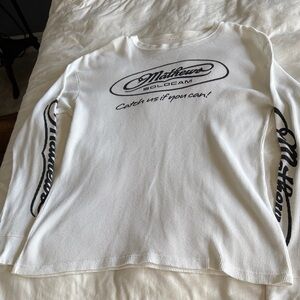 White Long Sleeve Tee